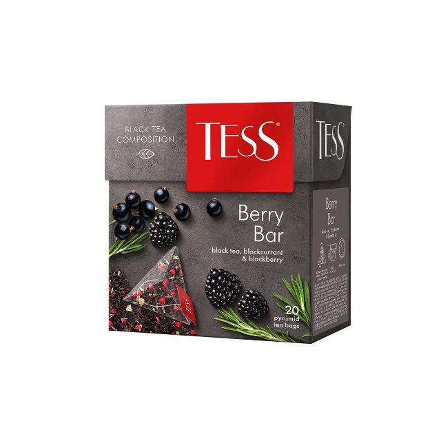 Black Tea Berry Bar "TESS" (20pcs)
