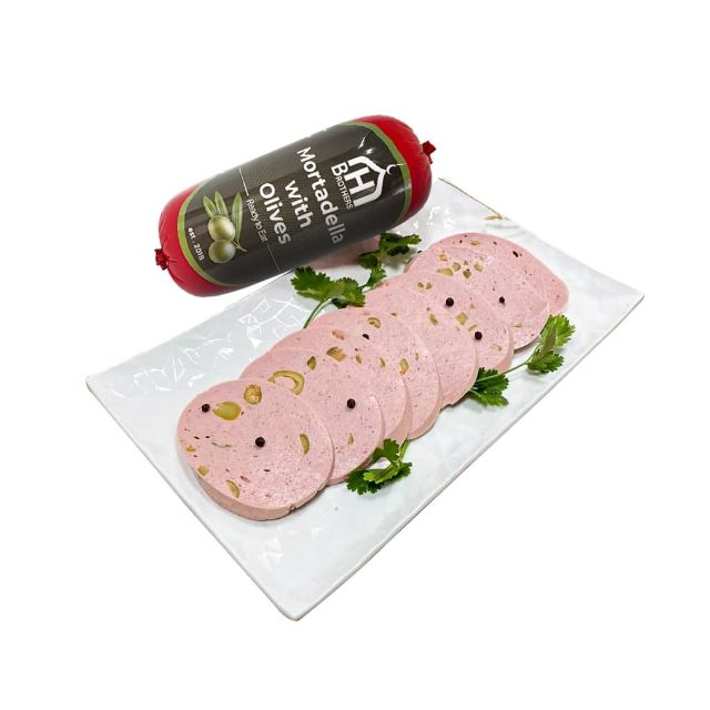 Mortadella with olives (600g)