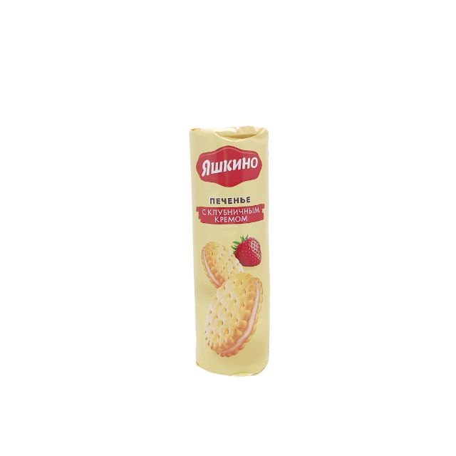 Cookies with Strawberry Cream "Yashkino" (190g)