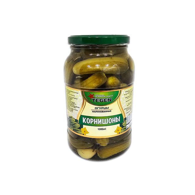 Pickled cucumbers "Tegen" (cornichons, 1L)
