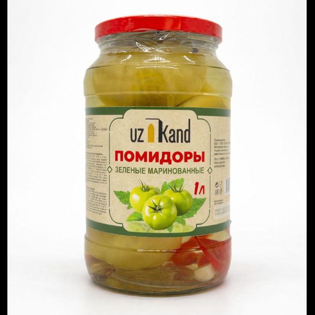 Pickled Green Tomatoes "UzKand" (1L)