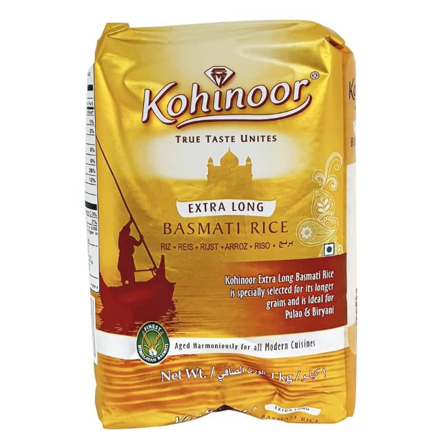 RIZ BASMATI 1KG KOHINOOR AUTHENTIQUE