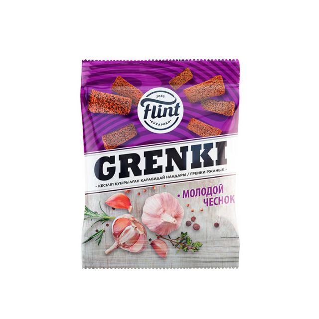Croutons "Flint" (garlic flavored, 100g)