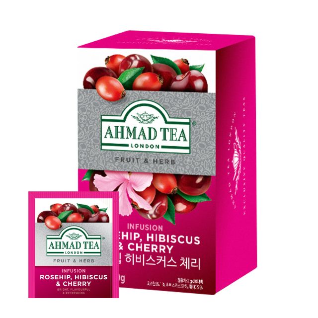 Rosehip, Hibiscus & Cherry "Ahmad Tea" (20pcs)