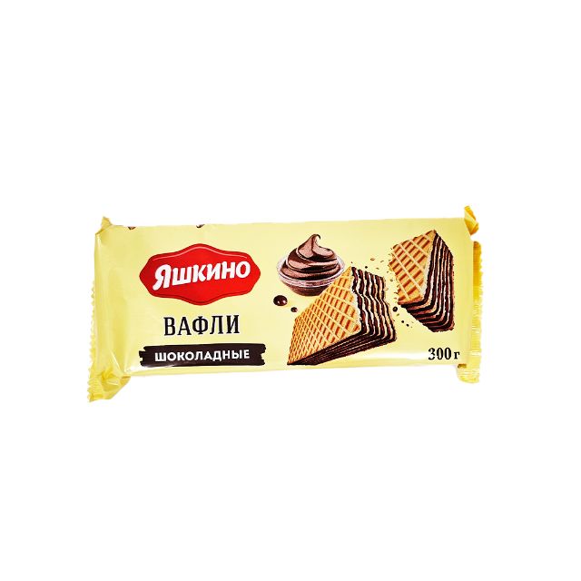 Wafers "Yashkino" (chocolate, 300g) 2