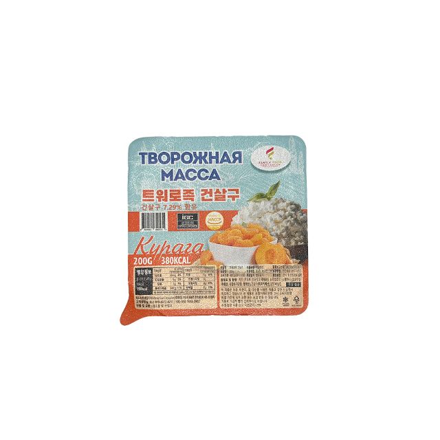 Cottage Cheese Dessert (with dried apricots, 200g)