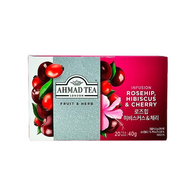 Rosehip, Hibiscus & Cherry "Ahmad Tea" (20pcs) 2