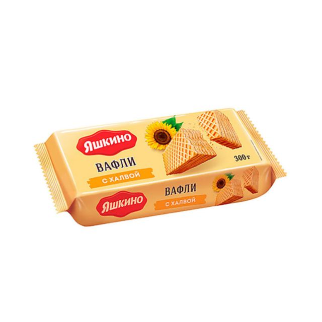 Wafers "Yashkino" (with halva, 300g)