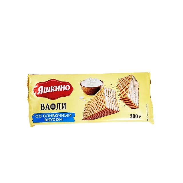 Wafers "Yashkino" (with cream flavor, 300g) 2