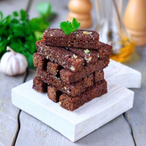 Croutons "Flint" (garlic flavored, 100g) 2