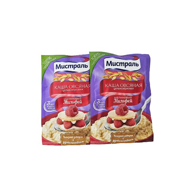 Porridge Sachets "Mistral" (Raspberry, 2x40g)
