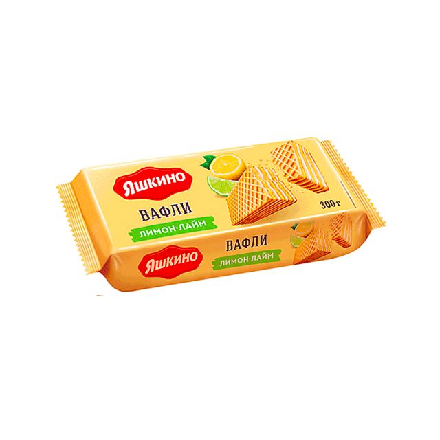 Wafers "Yashkino" (lemon-lime, 300g)