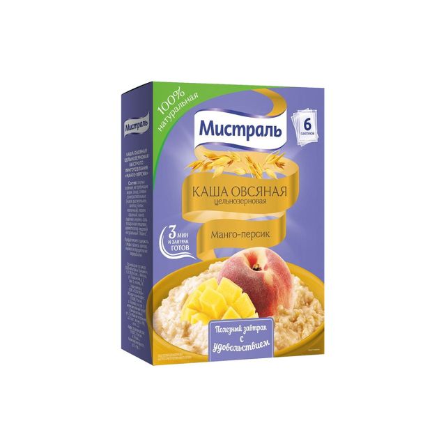 Oatmeal porridge Mango-peach "Mistral" (240g)
