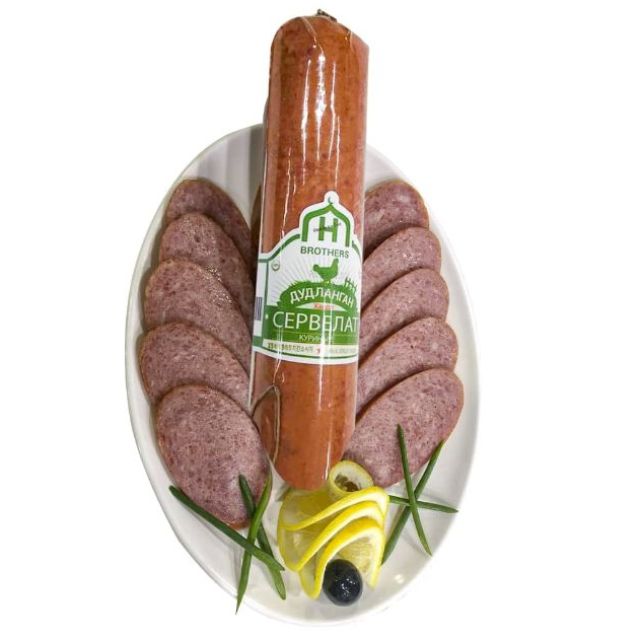 Chicken Beef Servelat "H Brothers" (Smoked, 500g)