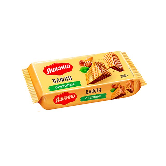 Wafers "Yashkino" (with nuts, 300g)