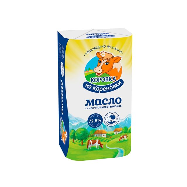 Сливочное масло 72.5% "Коровка" (400гр)